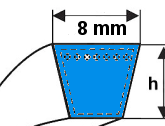 Klínové řemeny  8